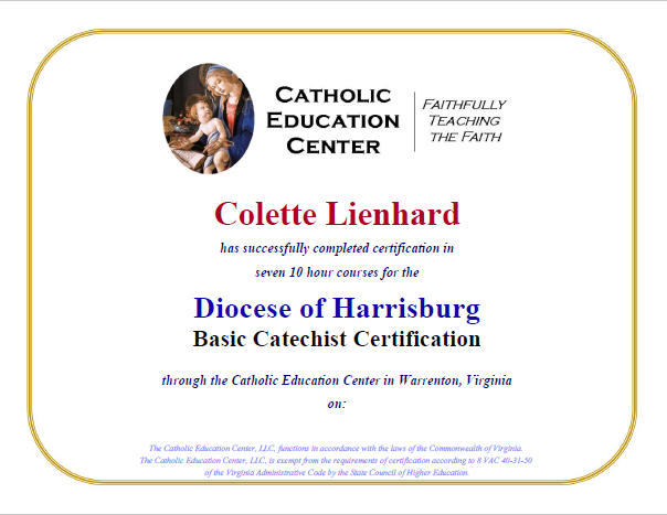 Diocese of Harrisburg Basic Certification Bundle